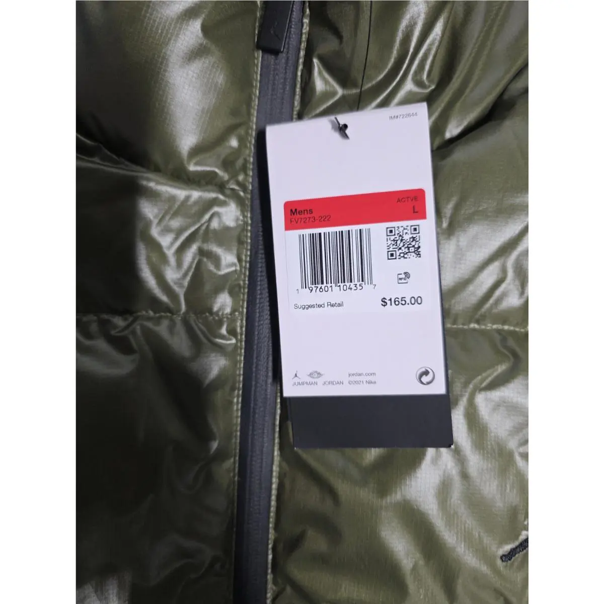 Nike clothing - Nike Air Jordan Jumpman Gilet Bodywarmer - Olive Green & Black 6