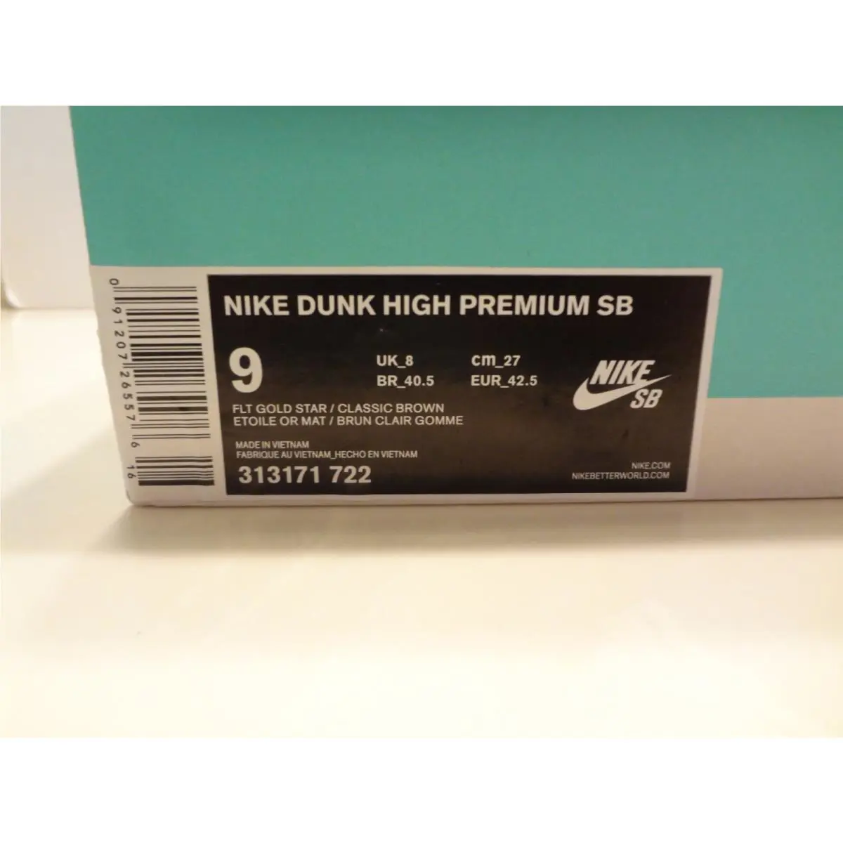 Nike shoes - Nike Sb Dunk High - Dunk High - 313171-722 - Beige 13
