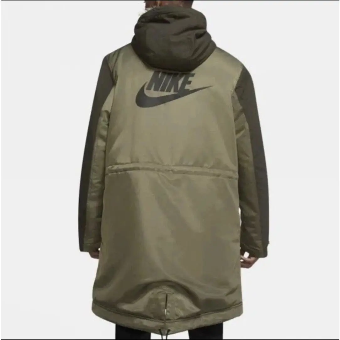 Nike clothing - Nike Sportswear Therma-Fit White Space Parka - Sequoia/Medium Olive-Light Stone (UPC: 195242731017) 10