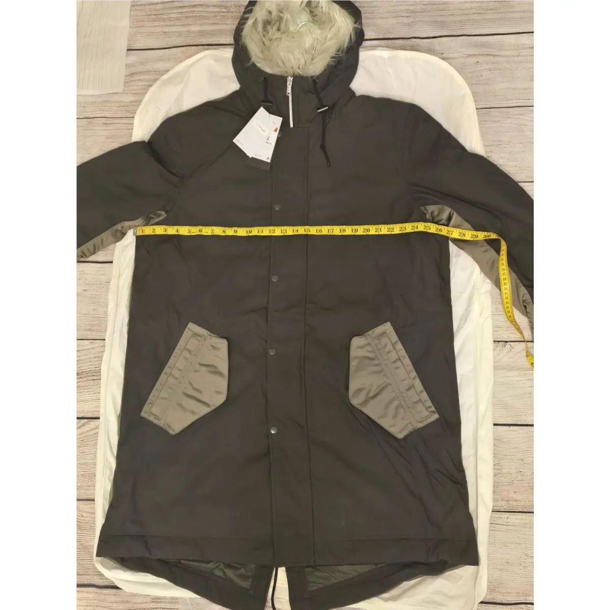 Nike clothing - Nike Sportswear Therma-Fit White Space Parka - Sequoia/Medium Olive-Light Stone (UPC: 195242731017) 1