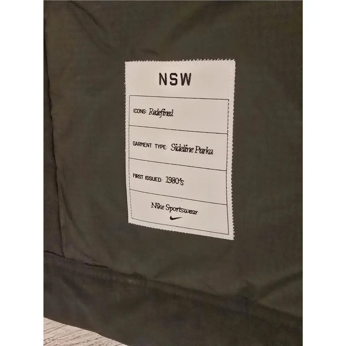 Nike clothing - Nike Sportswear Therma-Fit White Space Parka - Sequoia/Medium Olive-Light Stone (UPC: 195242731017) 5