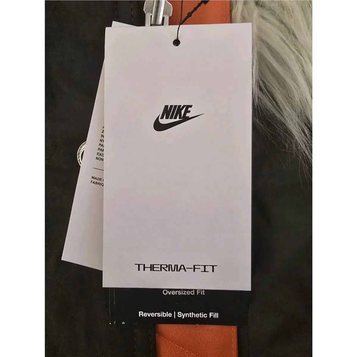 Nike clothing - Nike Sportswear Therma-Fit White Space Parka - Sequoia/Medium Olive-Light Stone (UPC: 195242731017) 7
