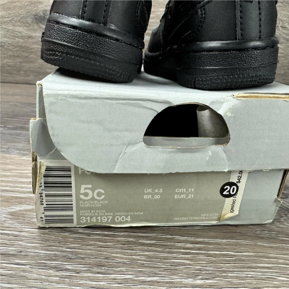 Nike shoes - Nike Air Force 1 - Air Force - Black (UPC: 823233347601) 9