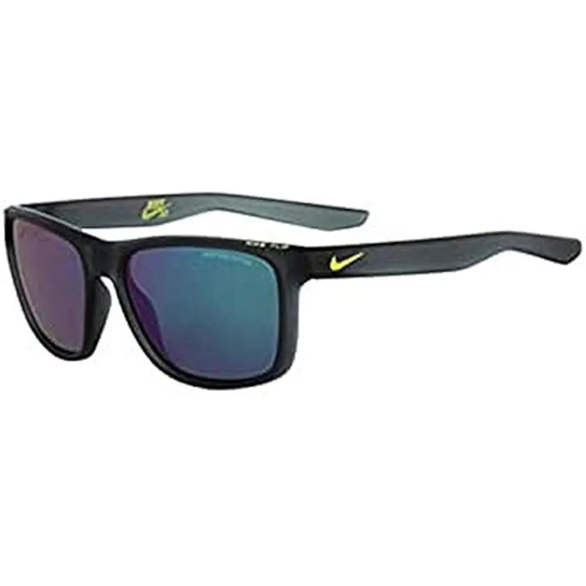 Nike Youth EV0989-063 Grey Flip Sunglasses with Green Mirror Lenses