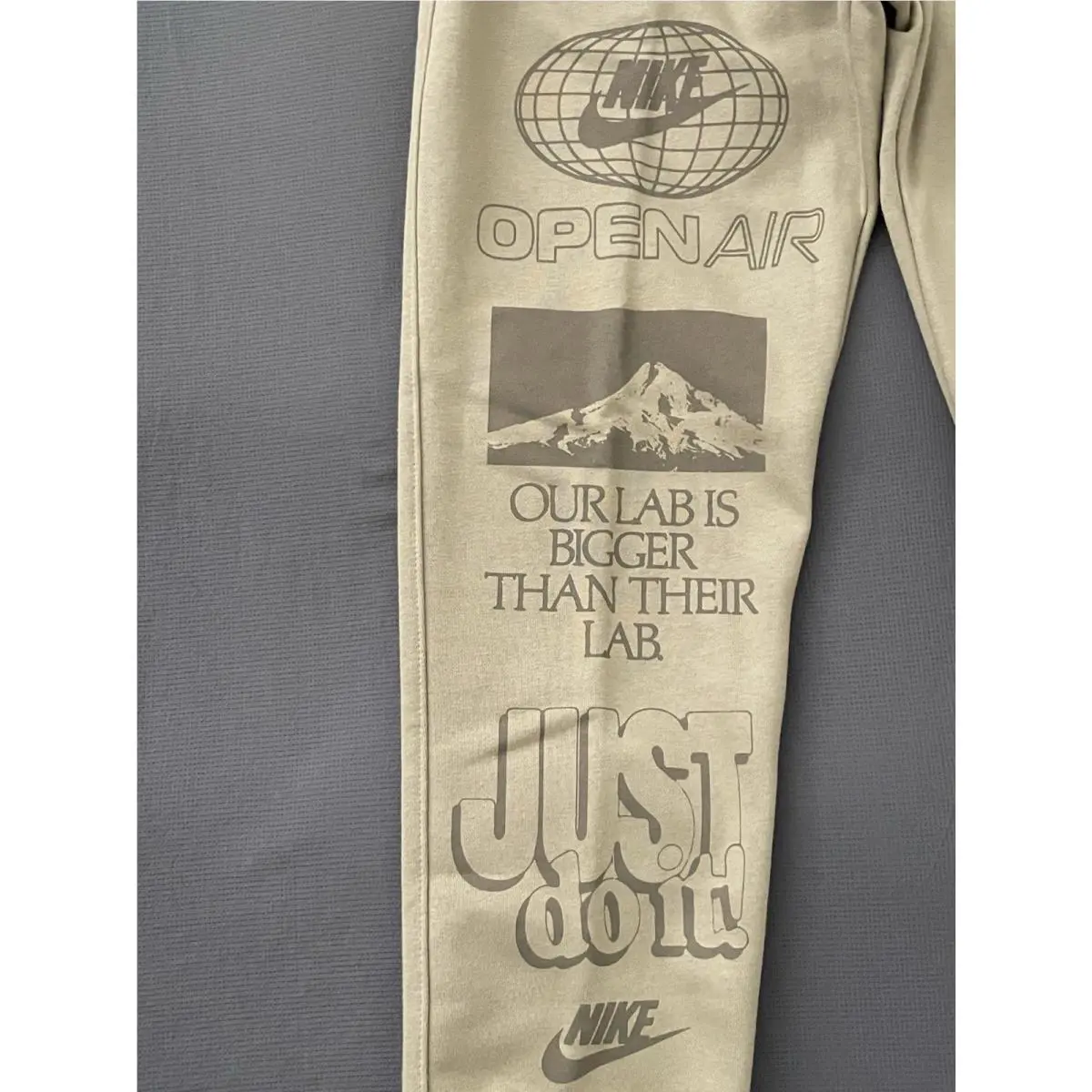 Nike clothing - Nike NSW Club Fleece “Open Air Performance” - HV4593-247 - Beige (UPC: 0197862076011) 0