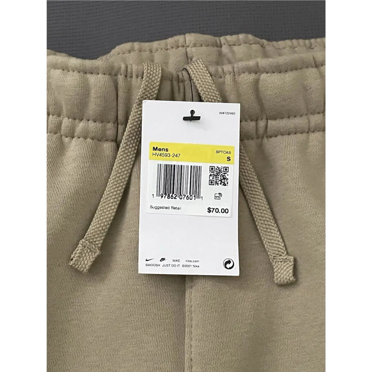Nike clothing - Nike NSW Club Fleece “Open Air Performance” - HV4593-247 - Beige (UPC: 0197862076011) 5