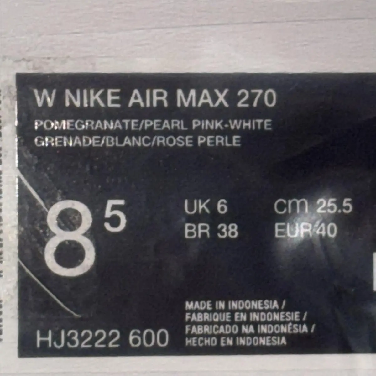Nike shoes - Nike Air Max 270 - Air Max - HJ3222-600 - Pink 5