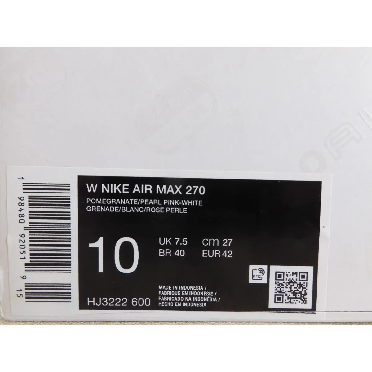 Nike shoes - Nike Air Max 270 - Air Max - HJ3222-600 - Pink (UPC: 198480920519) 6