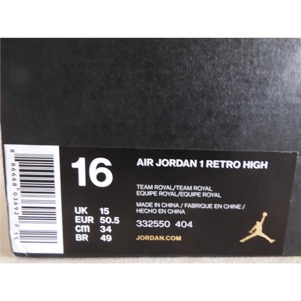 Nike shoes - Air Jordan 1 - Air - 332550 404 - Blue (UPC: 886668036922) 6