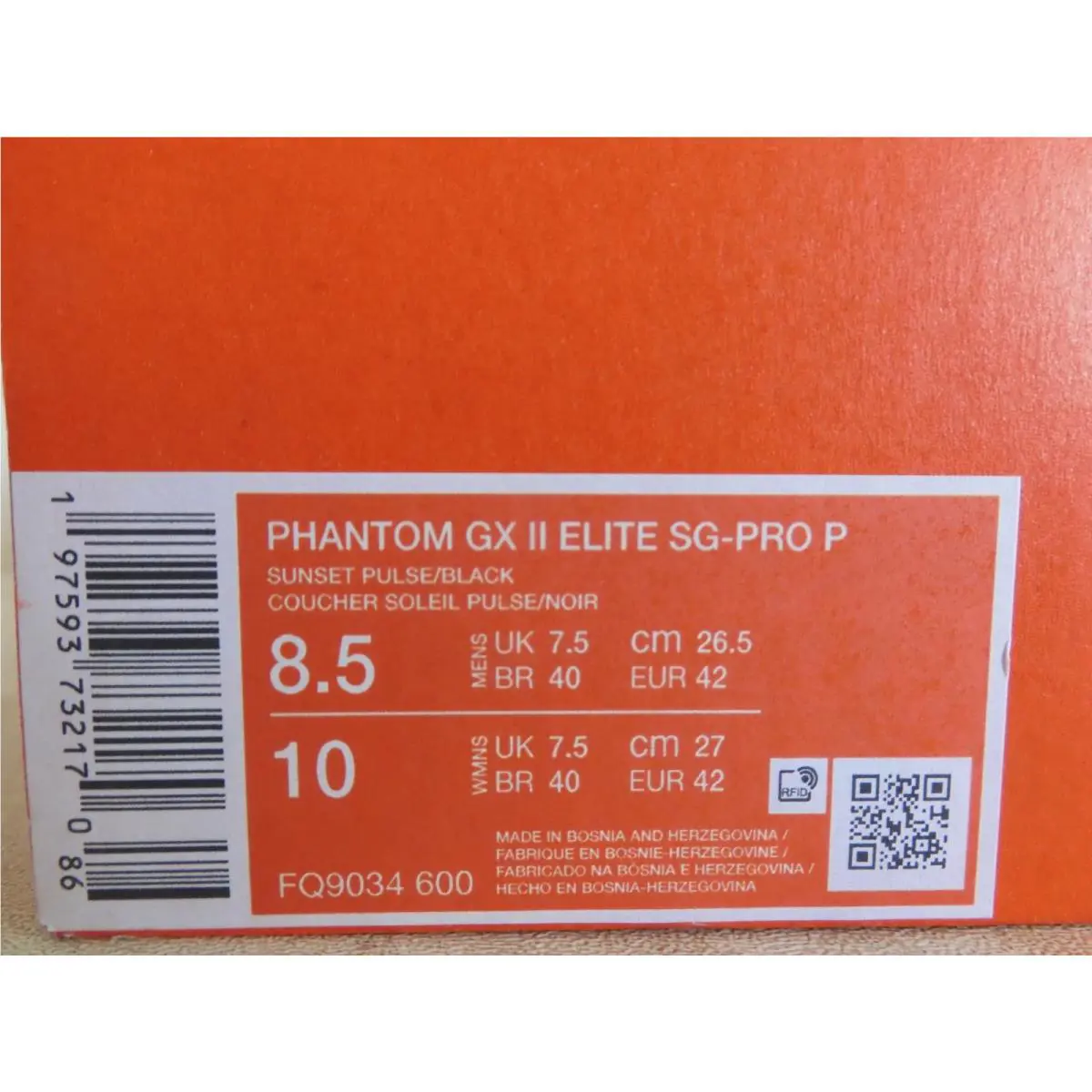 Nike shoes - Nike Phantom GX Elite - Phantom Elite - FQ9034 600 - Pink (UPC: 197593732170) 8
