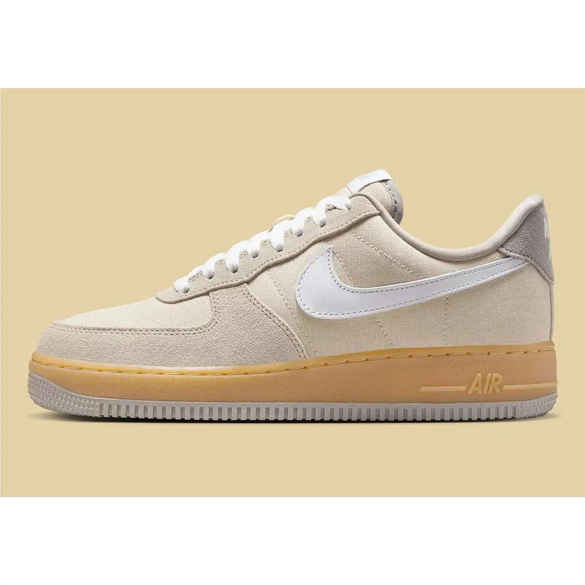 Nike shoes - Nike Air Force 1 `07 - Light Khaki Gum Yellow - HV4306-234 0