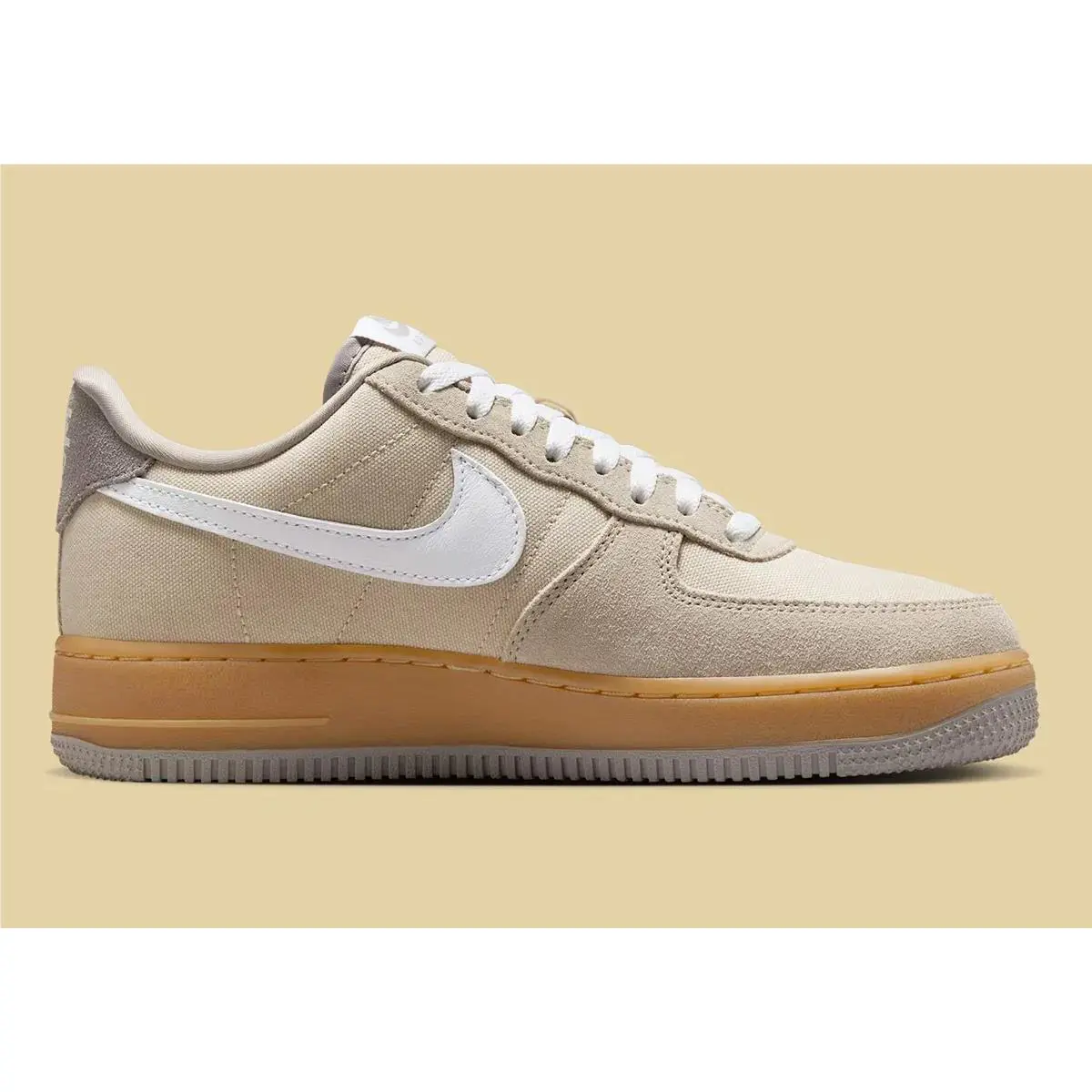 Nike shoes - Nike Air Force 1 `07 - Light Khaki Gum Yellow - HV4306-234 1