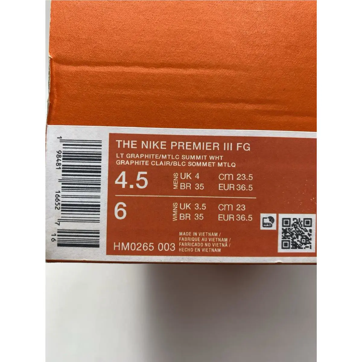Nike shoes - Nike LT - HM0265 003 - Lt Graphite/Mtlc Summit White (UPC: 198481166527) 6