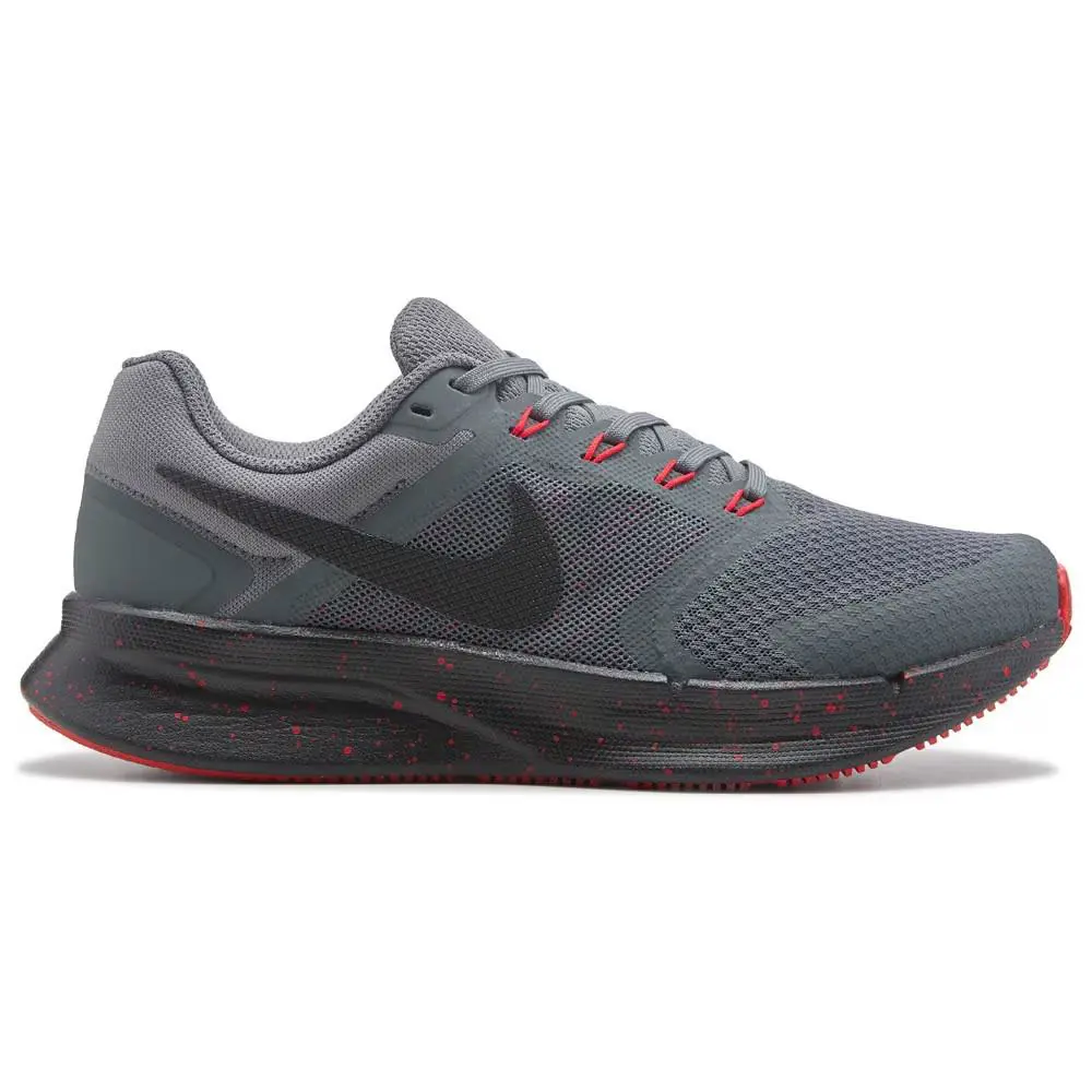Nike Run Swift 3 Mens Size 13 Dark Grey University Red Running Shoes IB3972-021 - Gray