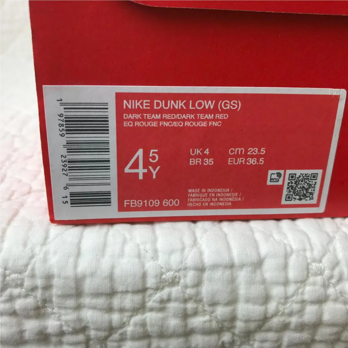 Nike shoes - Nike Dunk Low GS - Dunk Low - Dark Team Red 10
