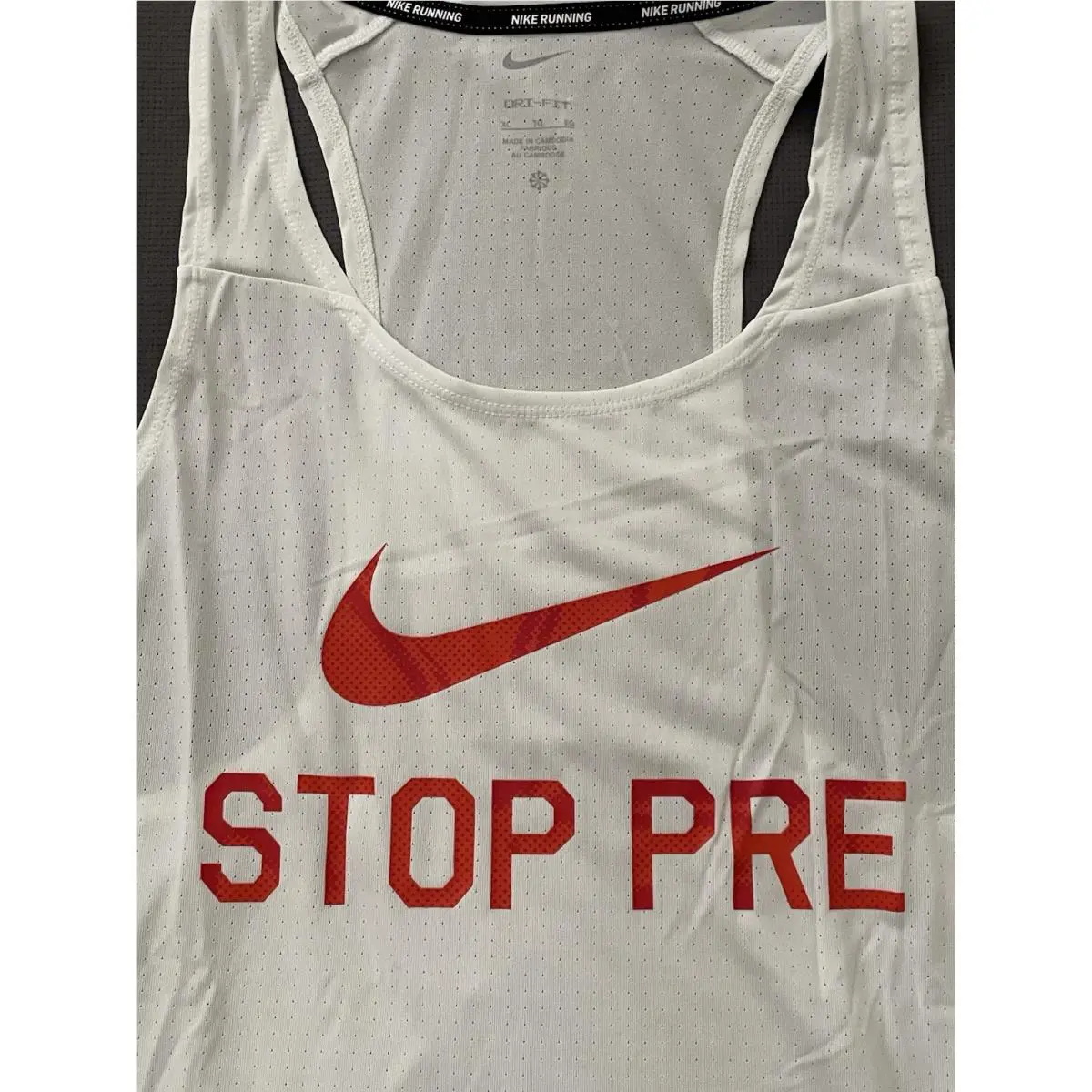 Nike clothing - Nike Run Prefontaine STOP PRE Tribute - FN3998-121 - White (UPC: 0197594136670) 0