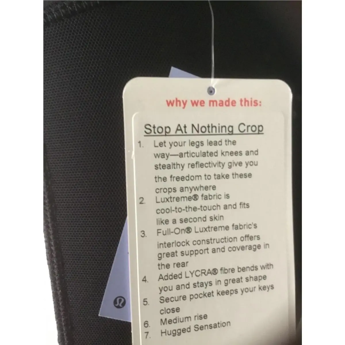 Lululemon clothing - Black/SQPH 4