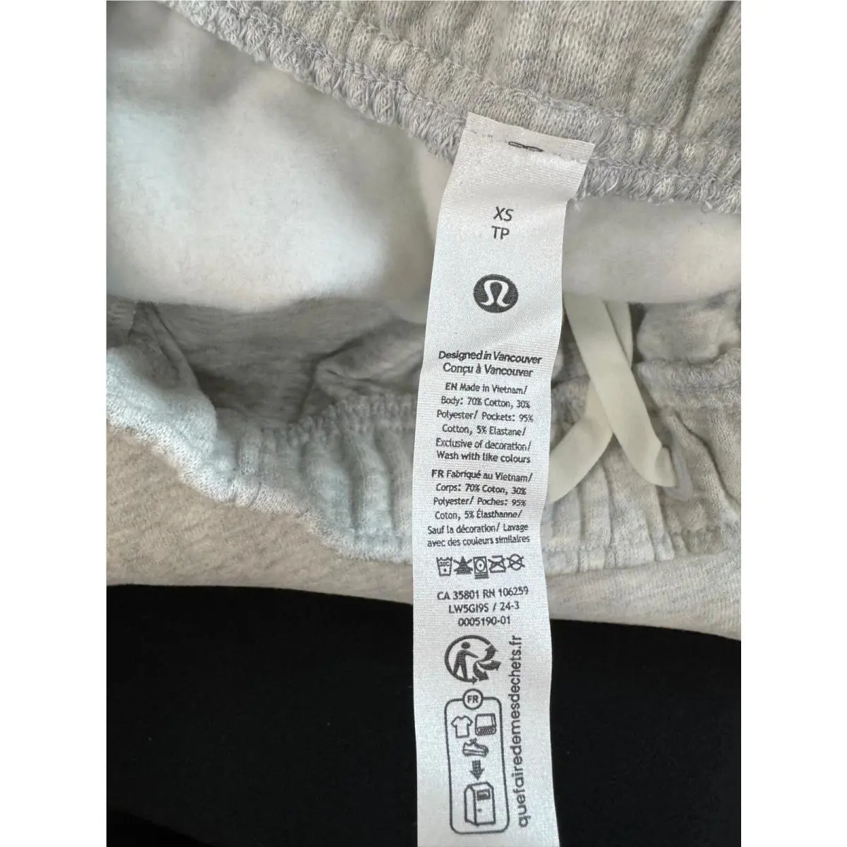 Lululemon clothing - Heathered Core Ultra Light Grey, asst 5