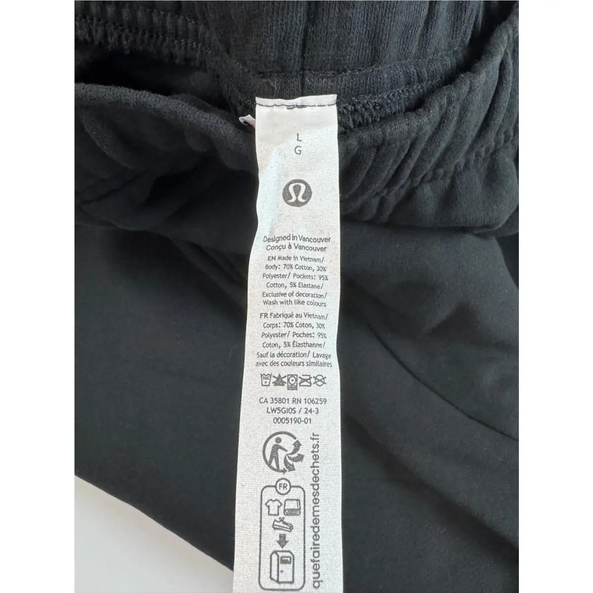 Lululemon clothing - Heathered Core Ultra Light Grey, asst 22