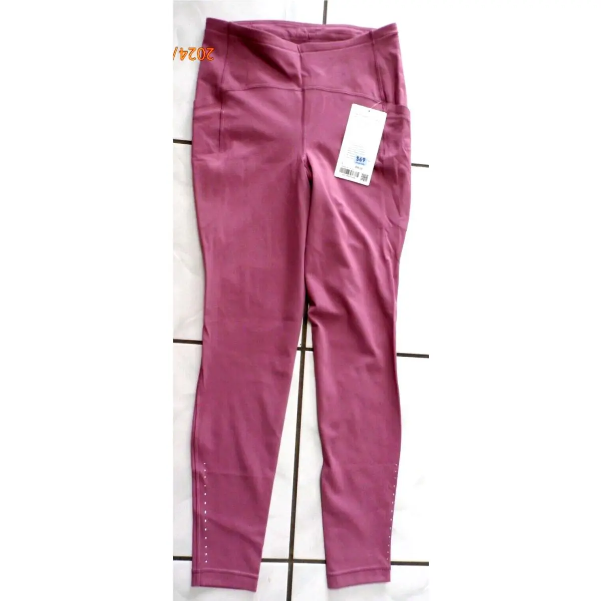 Lululemon Size 8 Swift Speed HR Tight 28” Vlvd Pant Lux Hi Rise Run Pink G48
