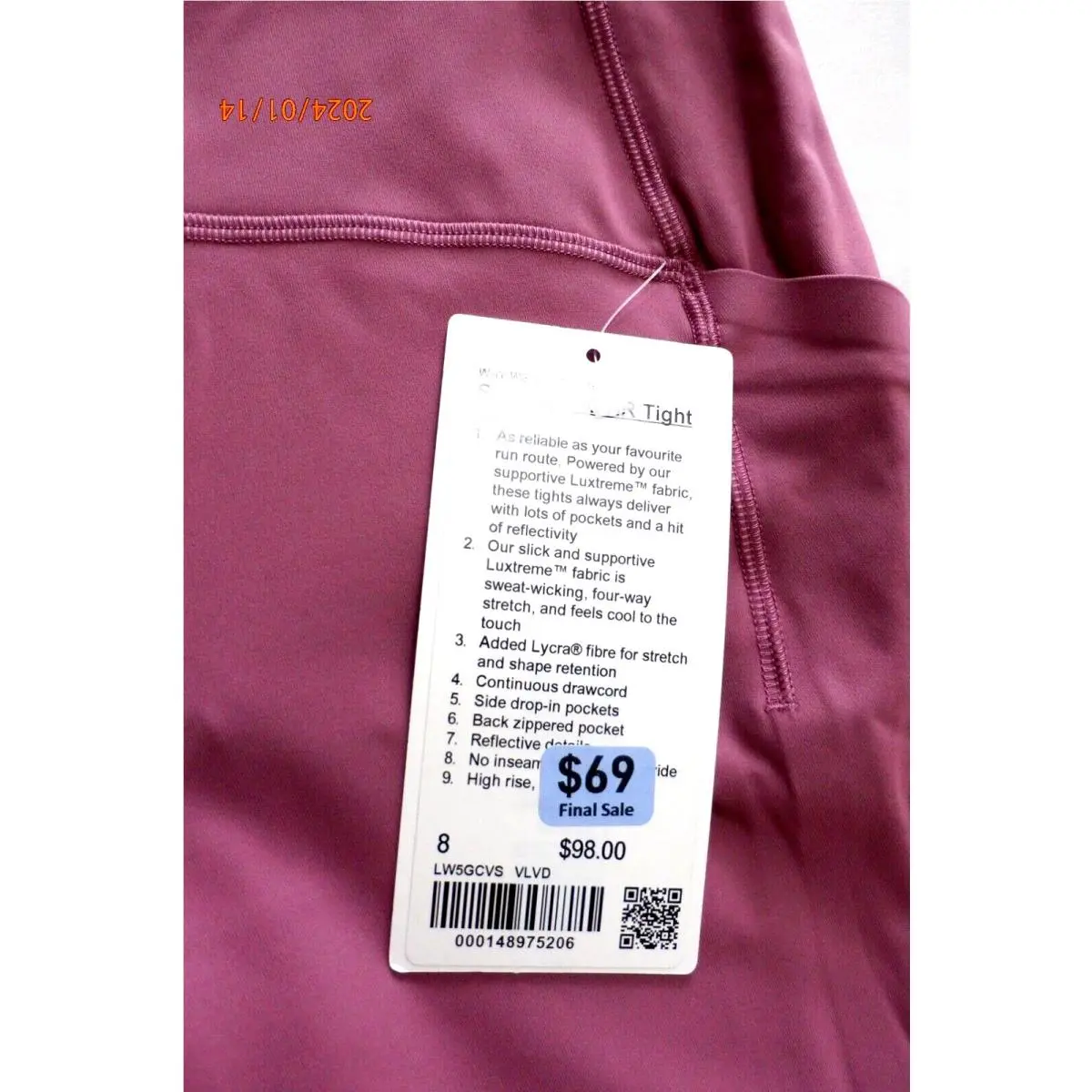 Lululemon clothing - Pink 5