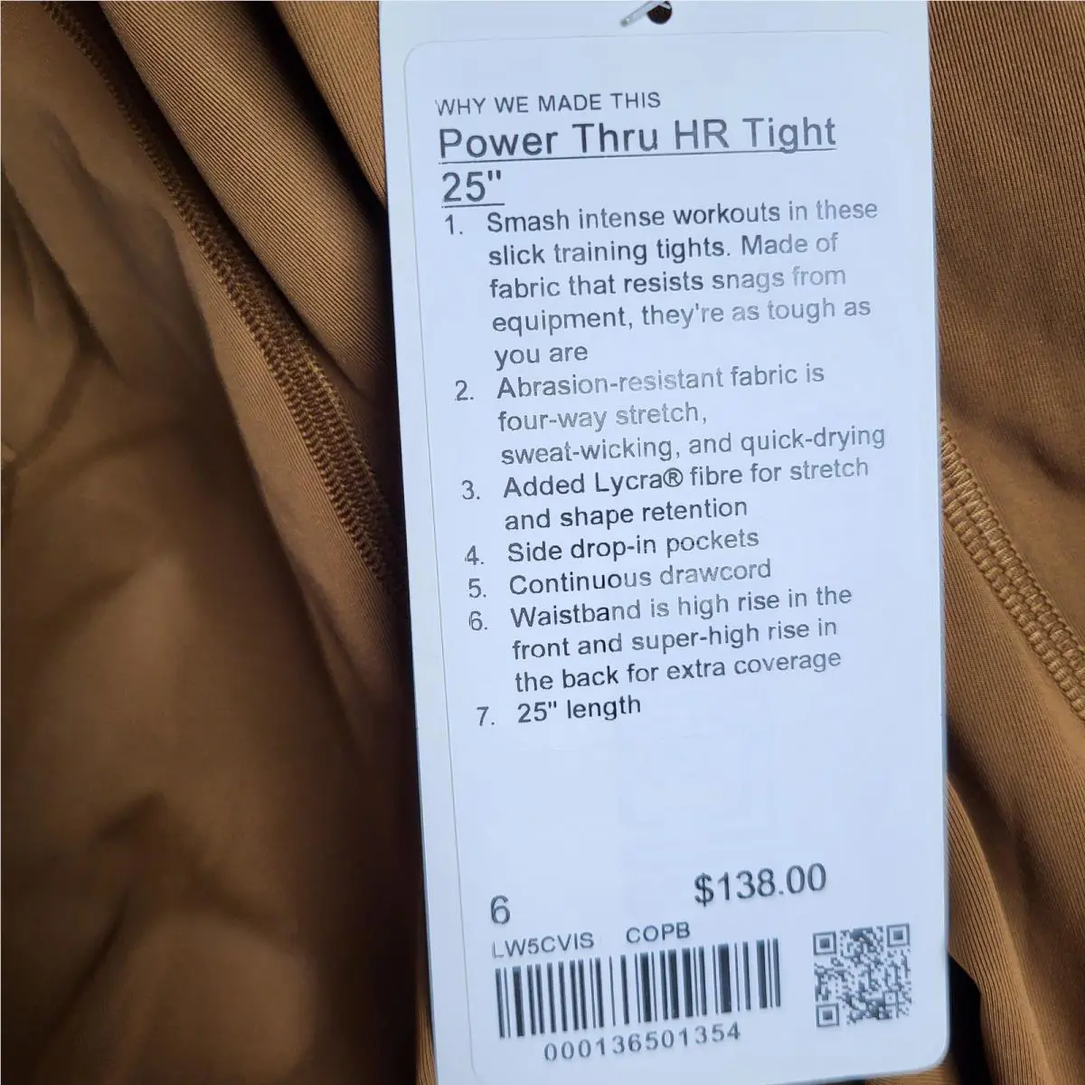 Lululemon clothing - Brown 3