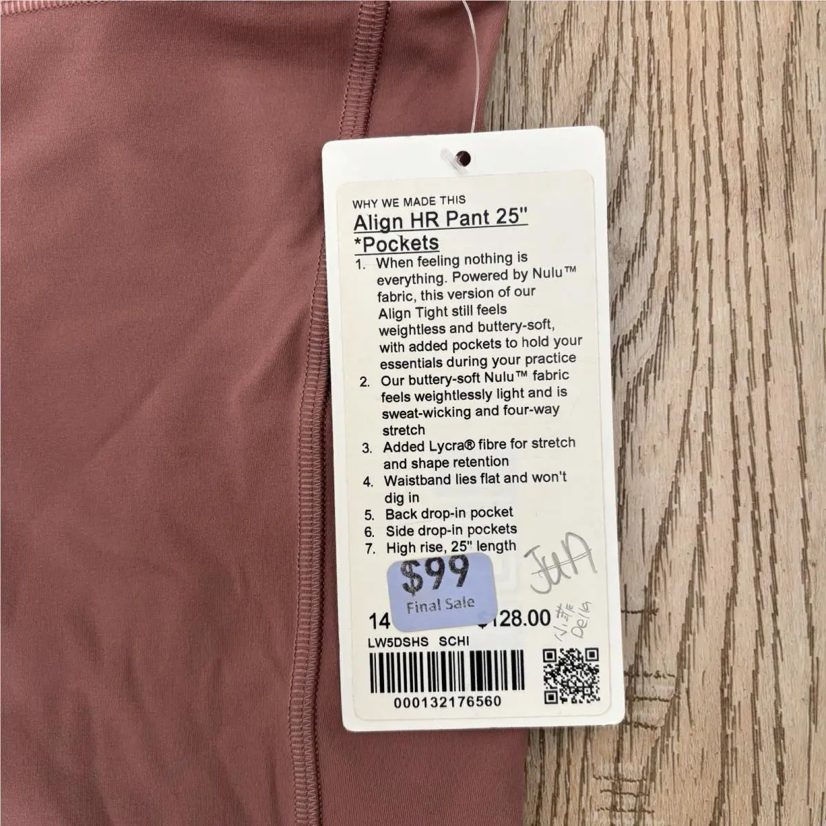 Lululemon clothing - Spiced Chai 1