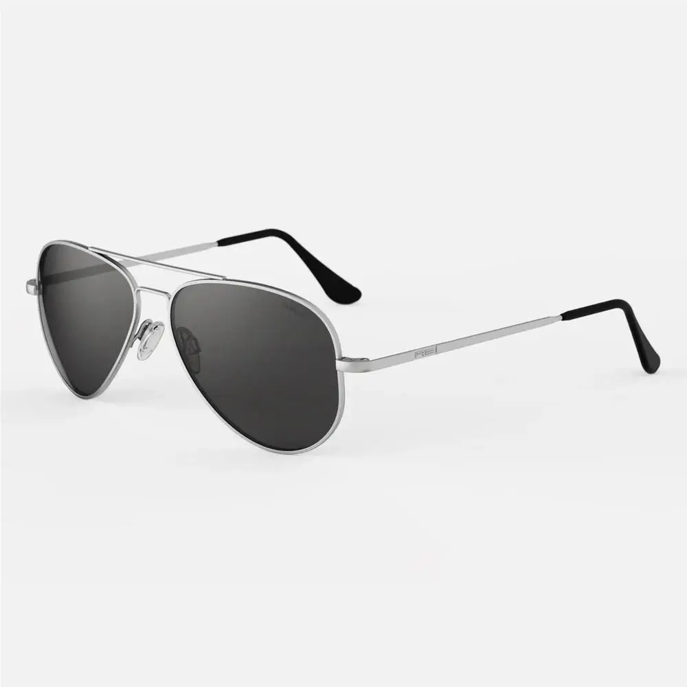 Randolph 57MM Concorde Matte Chrome American Gray - CR255 Polarized