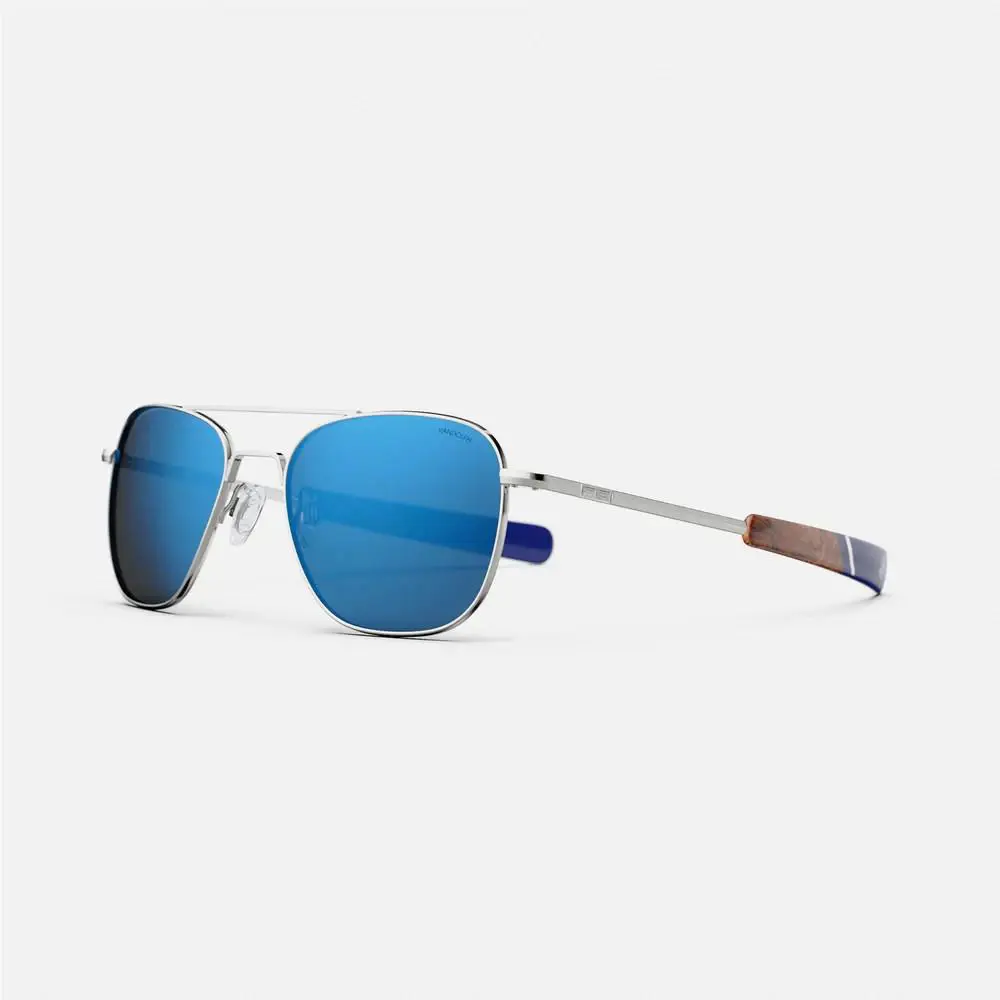 58MM Aviator Gunmetal Atlantic Blue - AF481 Polarized by Randolph