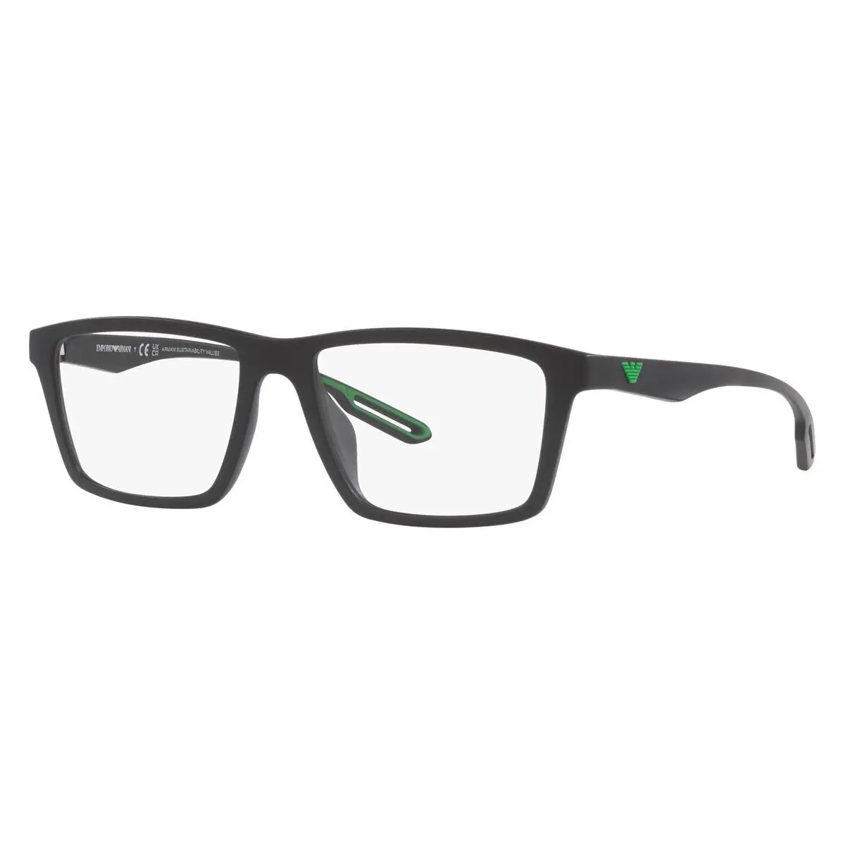 Man Sunglasses EA4189U 55mm Black - Clear Lens by Emporio Armani