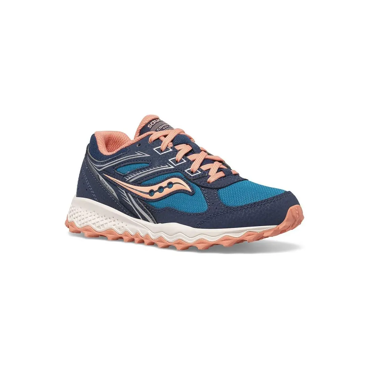Saucony Cohesion TR14 SK166109 Sneakers Kids 7 Navy Trail Running Shoes GAL1485