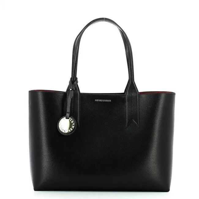 Emporio Armani Womens Bag Shopping Bag L Minidollaro Black