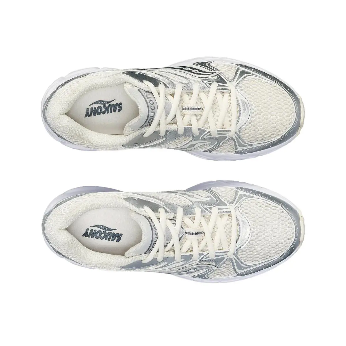Saucony shoes - Cream/Silver 4
