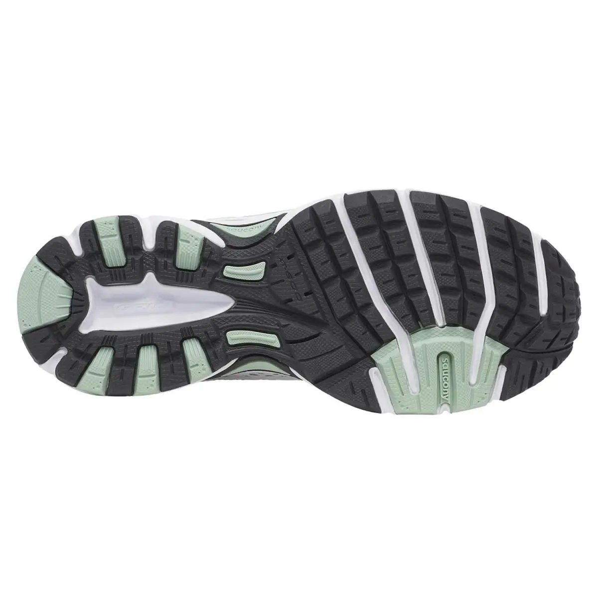 Saucony shoes - White/Green 3