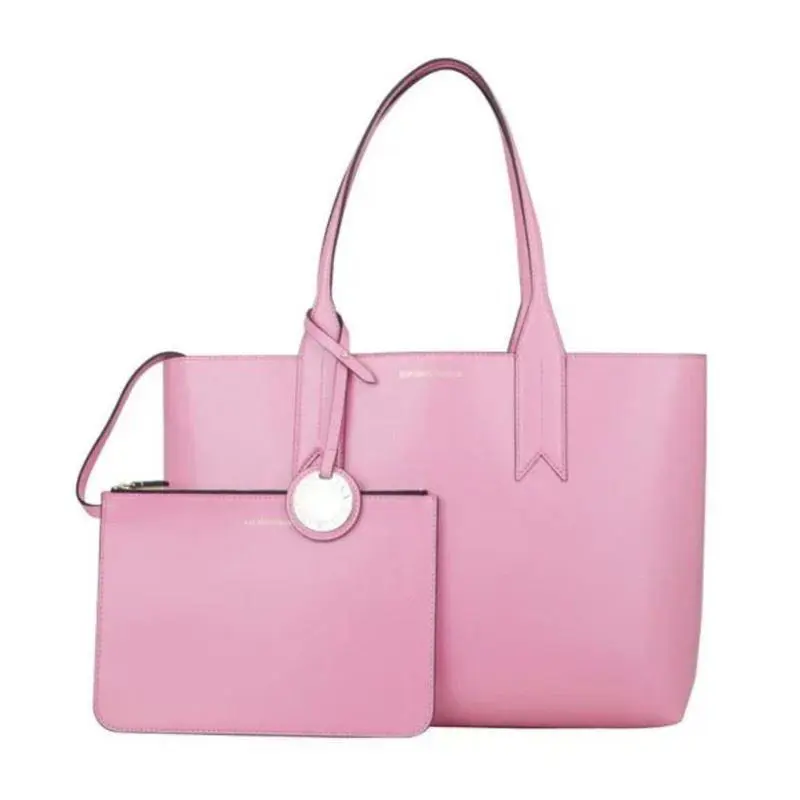 Emporio Armani Womens Bag Shopping Bag Tote Pink