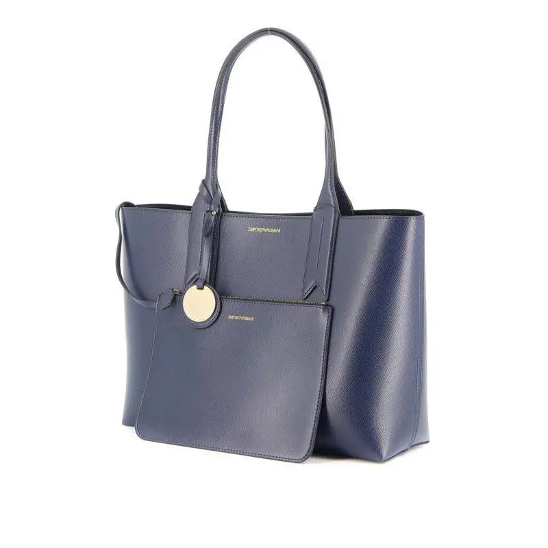 Emporio Armani Womens Bag Shopping Bag L Minidollaro Dark Blue