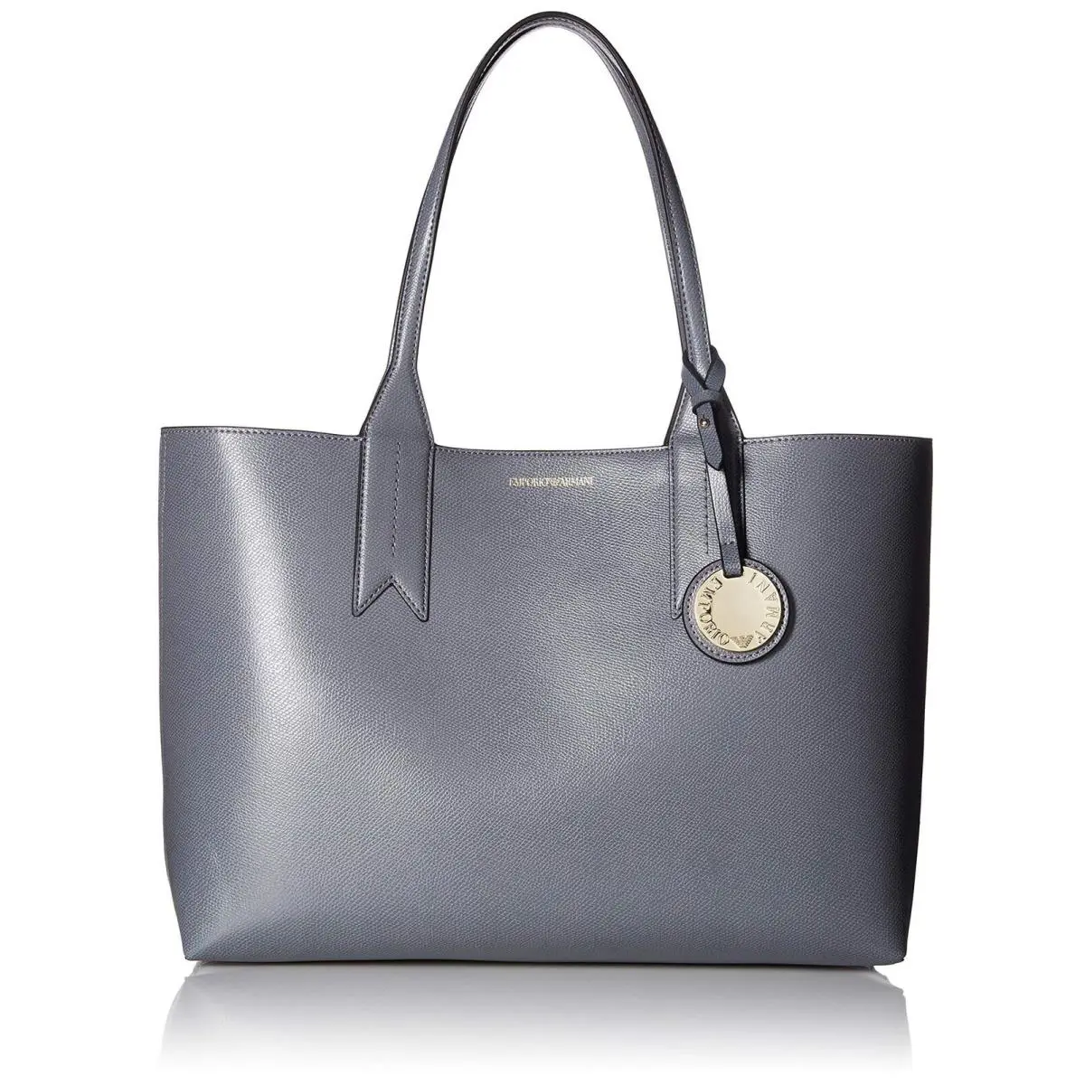 Emporio Armani Womens Bag Shopping Tote with Money Pouch Stone/curcuma