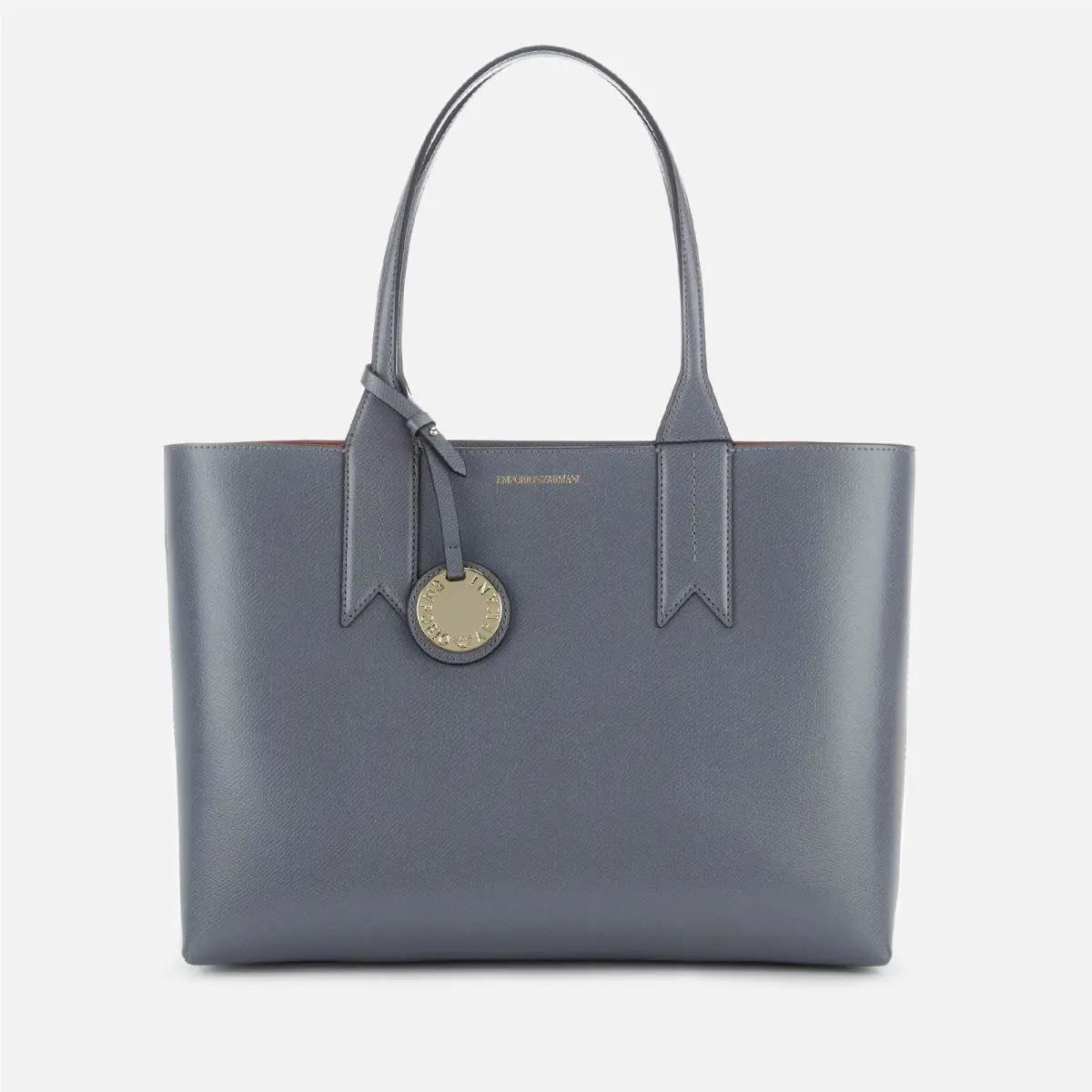 Emporio Armani Womens Bag Shopping Bag L Minidollaro Gray