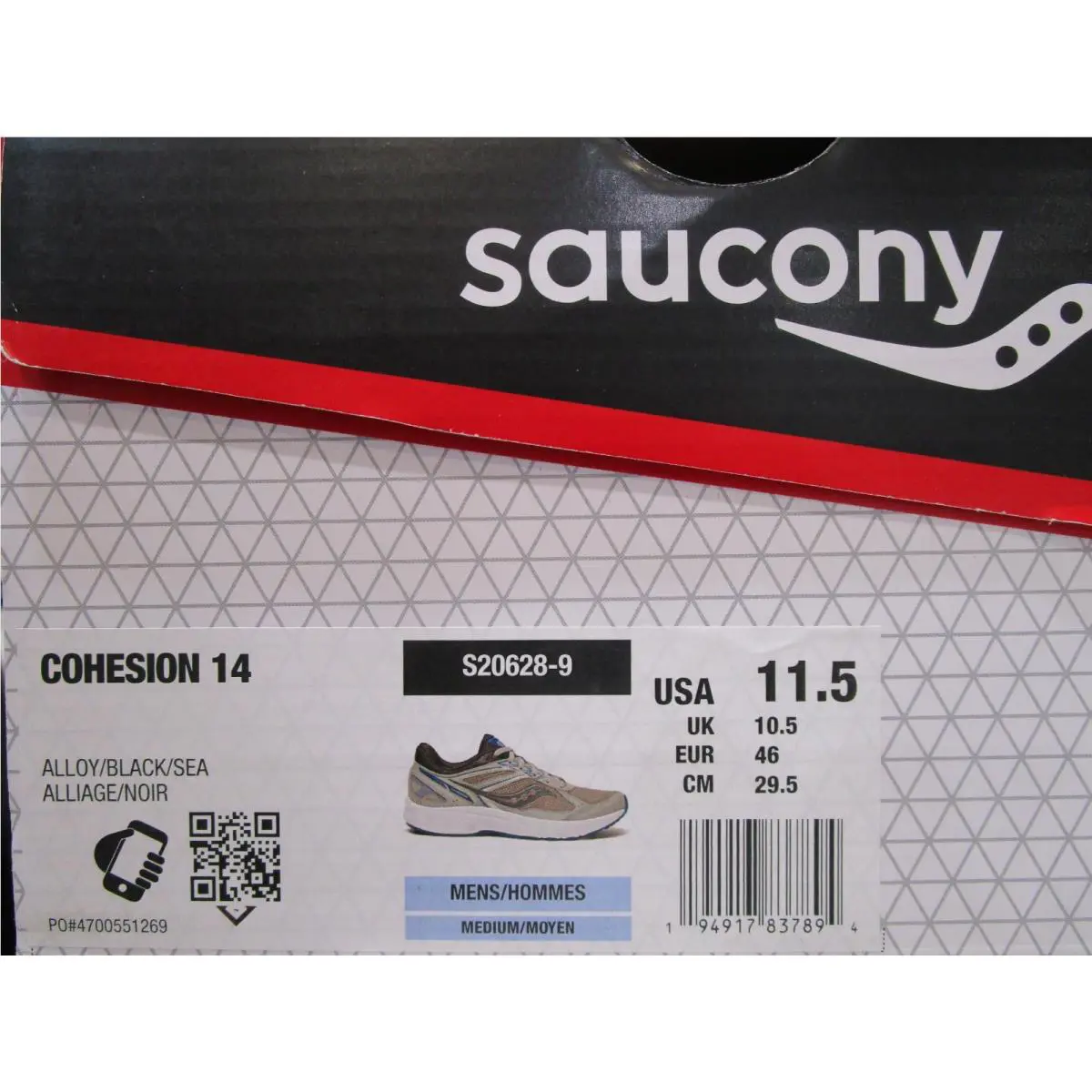 Saucony shoes - Saucony Cohesion 14 - Cohesion - S20628-9 - Gray 4