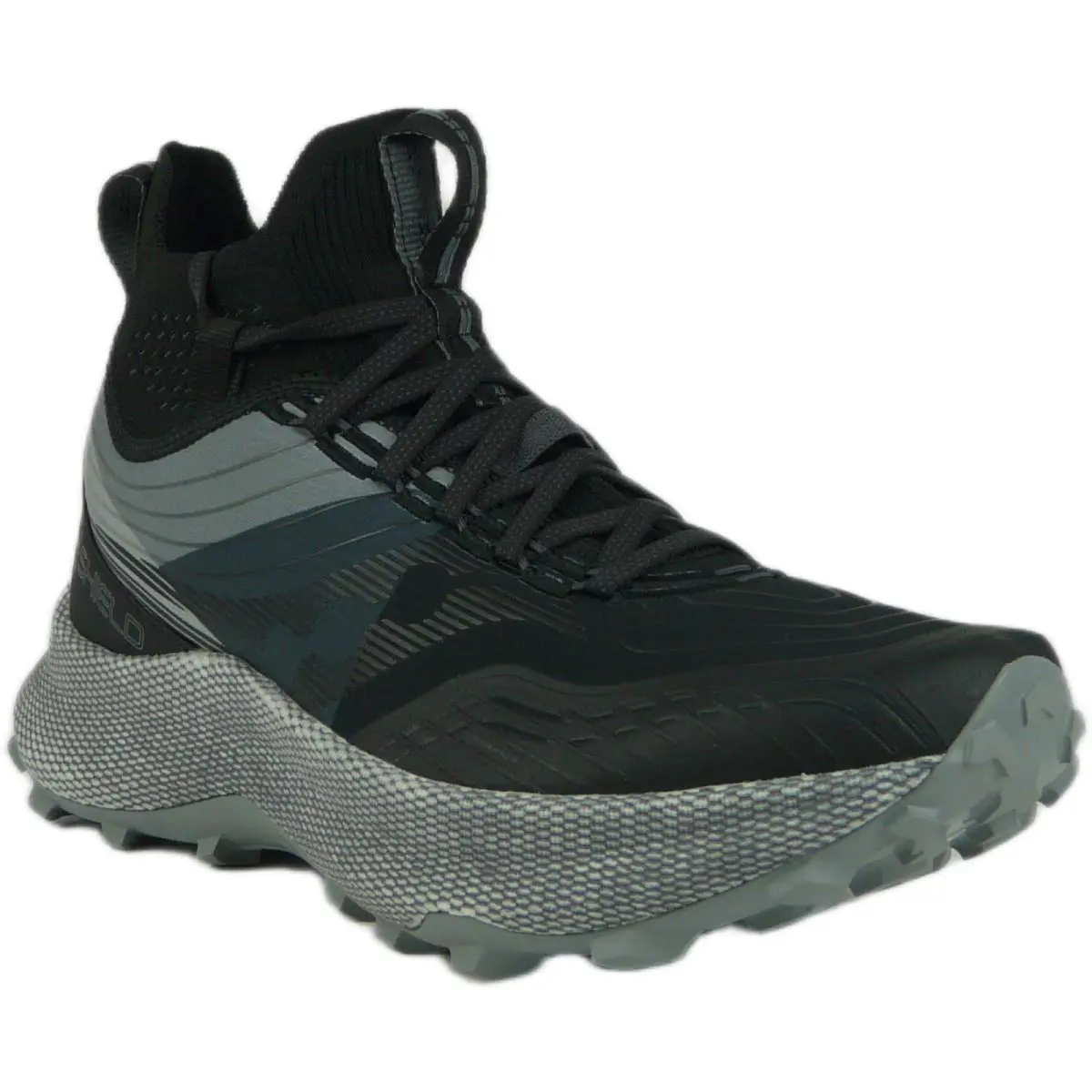 Saucony Endorphin Trail Mid Runshield Women`s Running Shoes Black Gravel US 9 - Black