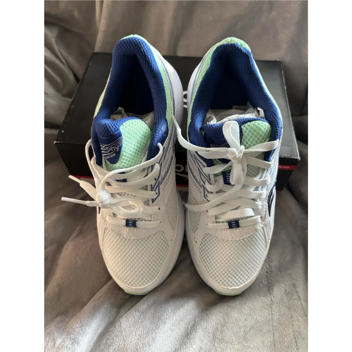 Saucony shoes - Saucony Cohesion 14 - Cohesion - White/Navy/Mint (UPC: 194917832592) 1