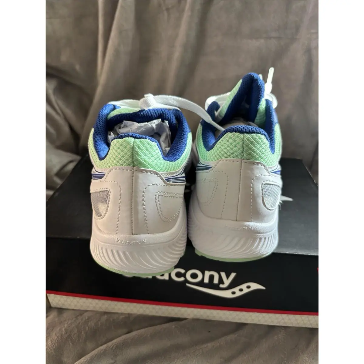 Saucony shoes - Saucony Cohesion 14 - Cohesion - White/Navy/Mint (UPC: 194917832592) 4