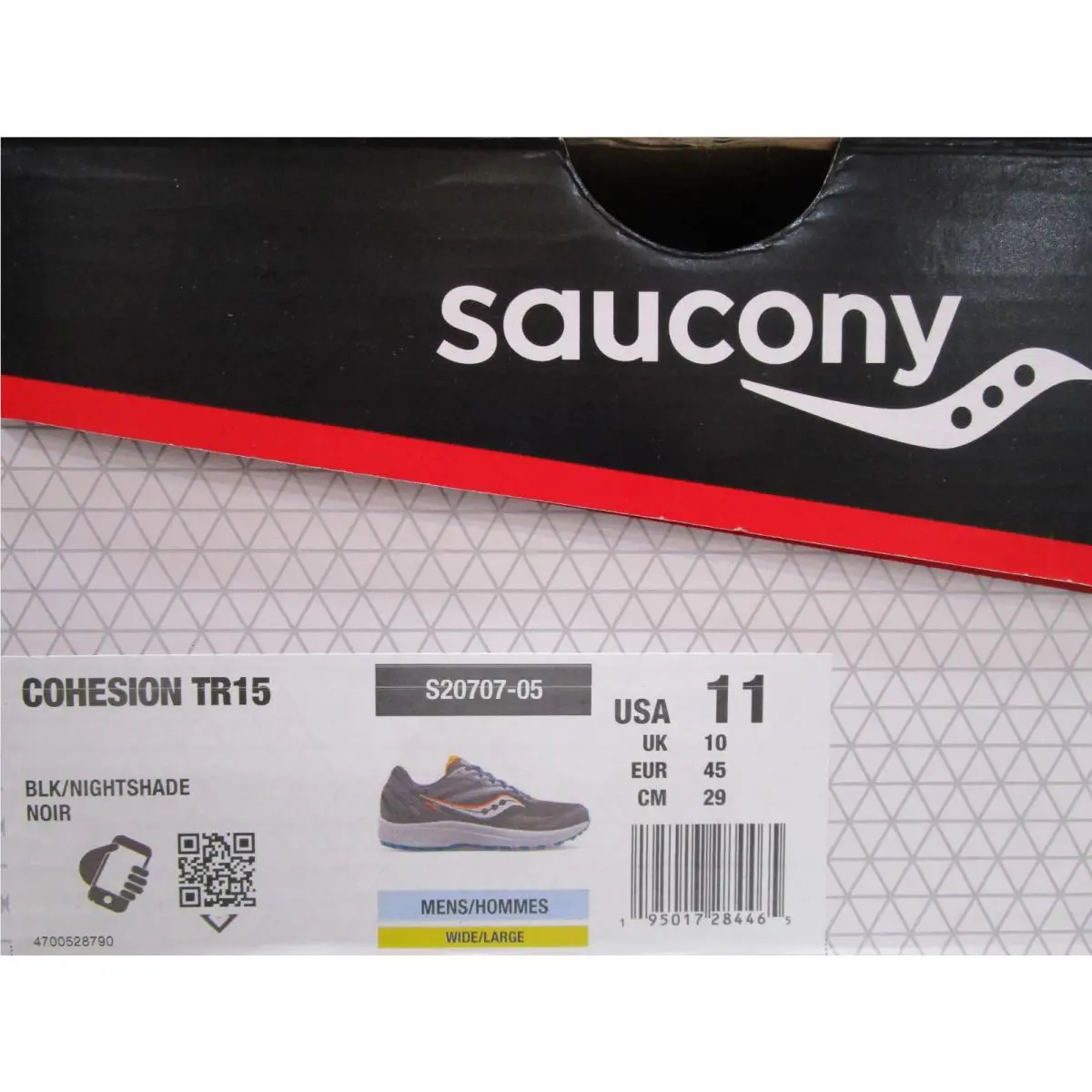 Saucony shoes - Saucony Cohesion Tr 15 - Cohesion - S20707-05 - Black/Nightshade 4