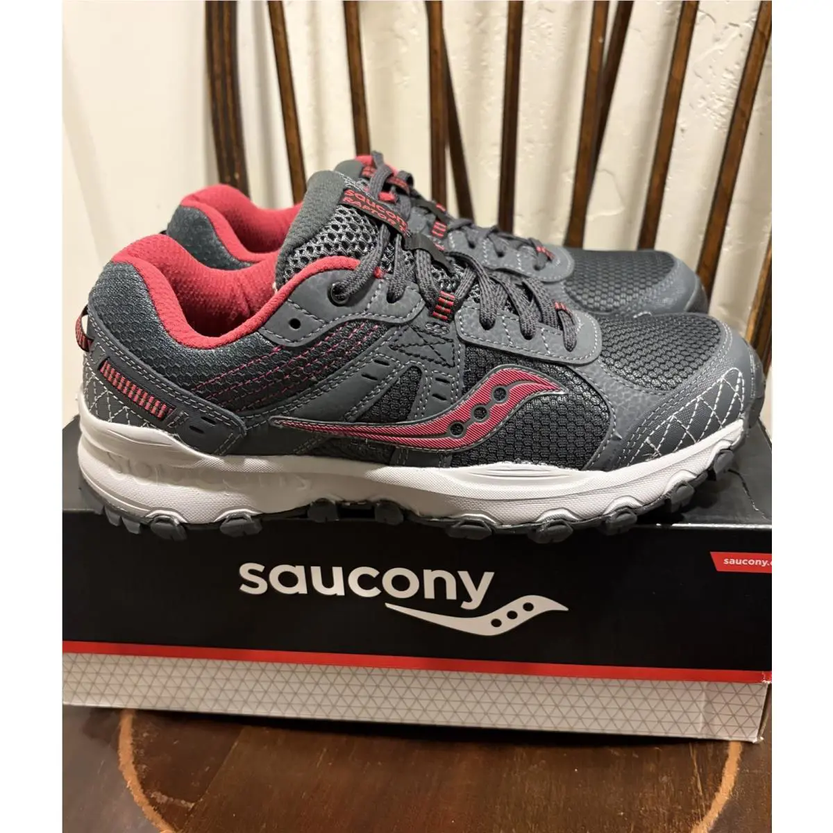 Saucony shoes - Saucony Grid Raptor - Grid Raptor - S15427-5 - Charcoal/Pink 1