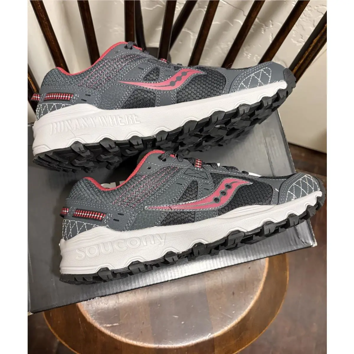Saucony shoes - Saucony Grid Raptor - Grid Raptor - S15427-5 - Charcoal/Pink 3