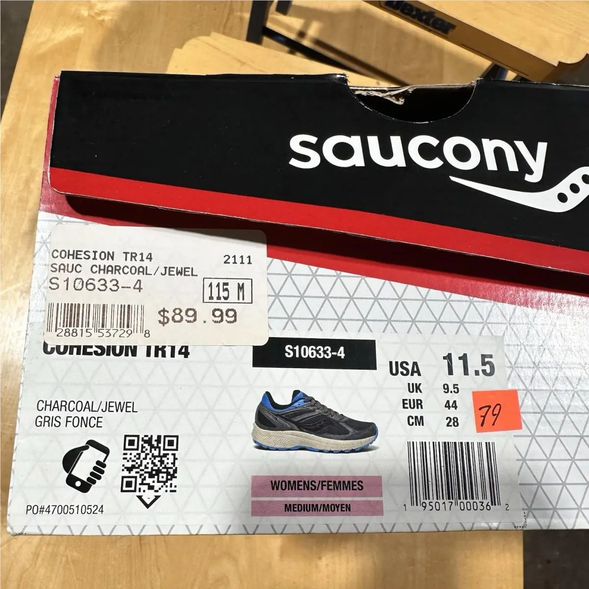 Saucony shoes - Saucony Cohesion 14 - Cohesion - S10633-4 - Black, Manufacturer: Charcoal/Jewel 5