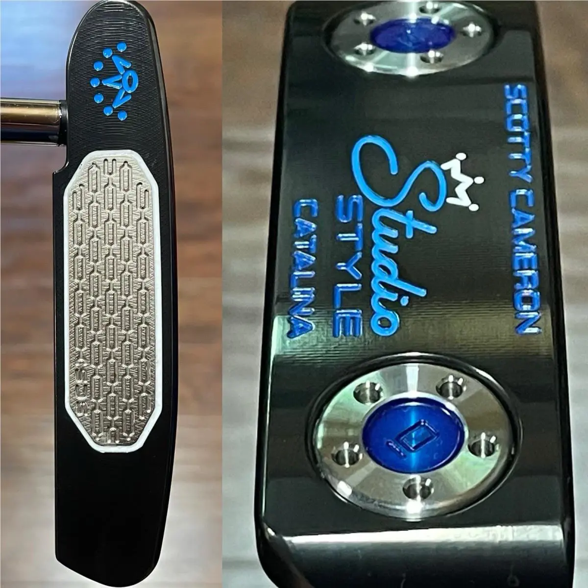 Scotty Cameron  - Studio Style Catalina - SCS - Xtreme Dark Finish - DLC - Blue, Lie Angle: Black 0