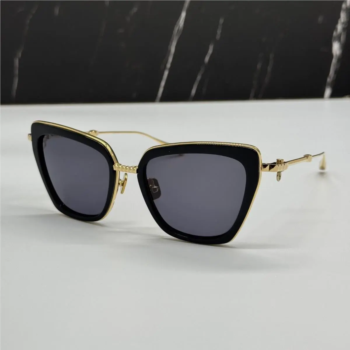 Valentino VLS-165A Black Gold Butterfly Sunglasses Valentino