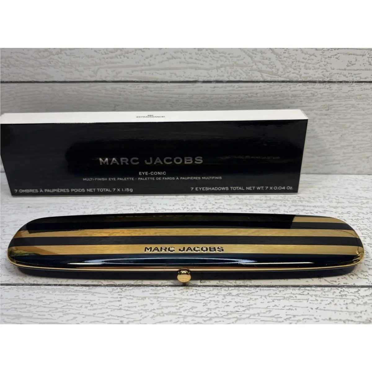 Marc Jacobs Eye-conic Multi-finish Eyeshadow Palette 860 Extravagance Worn Box