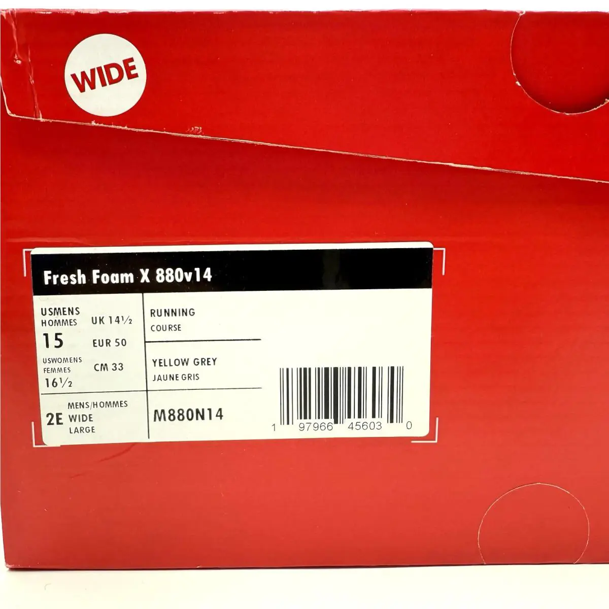 New Balance shoes - New Balance Fresh Foam X 880v14 - M880N14 - Yellow Grey 7